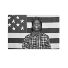ASAP Rocky ASAP Amerikanische Flagge Rap Rapper Motivierend Inspirierend Büro Fitnessstudio Wand Wohnheim Dekor Jazn Flagge Nur Nähen