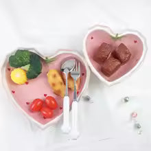 1 Stück-kreative Haushalts nudelsuppe Schüssel. Gemüse teller, süße Mädchen Herz Reis chale, Erdbeer Herz Keramik Schüssel