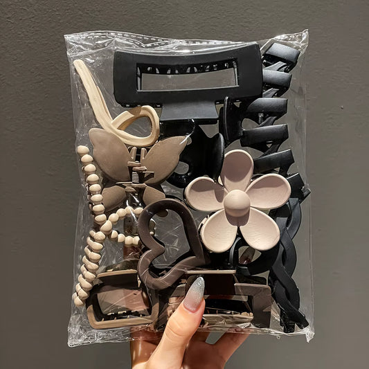 11-teiliges Haarclip-Set für Damen - Mattiertes High-End Design