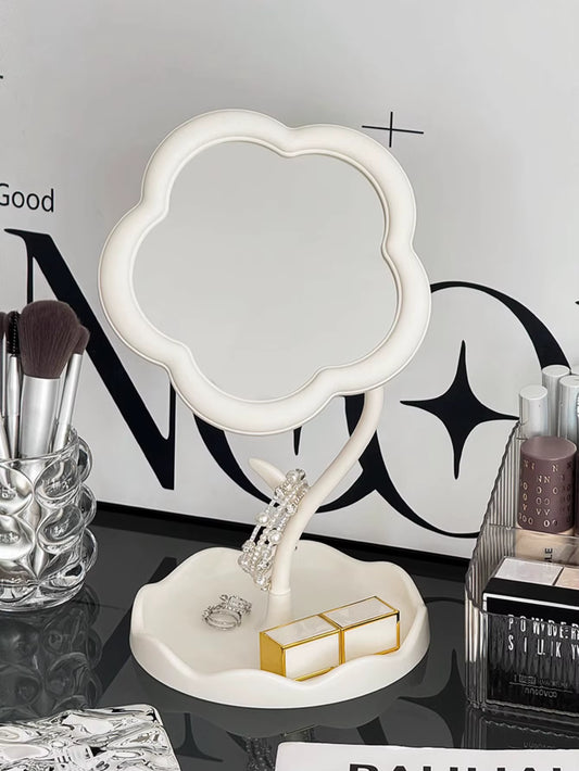 Niedlicher drehbarer Make-up-Spiegel mit Sonnenblume